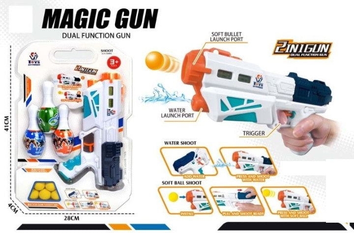 2 in 1 Ball Water Shoot Magic Blaster