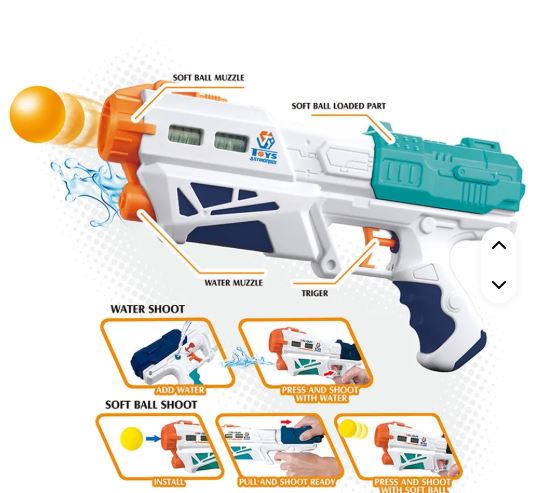 2 in 1 Ball Water Shoot Magic Blaster