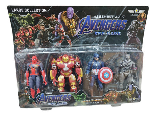 Avengers Action Figure Set – 4 Piece Superhero Collection (Poseable Figures)