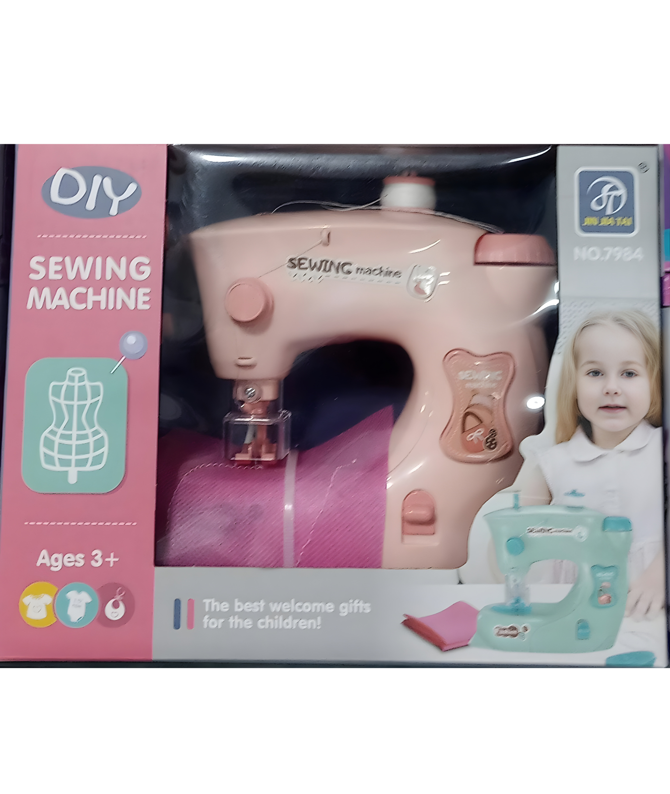 DIY Toy Sewing Machine for Kids – Creative Play Set (Ages 3+)