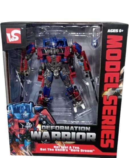 Deformation Warrior Transforming Robot Action Figure | Red & Blue Truck Model Series (Ages 6+)