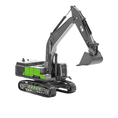 Mini Engineering Green Excavator Alloy Mechanical